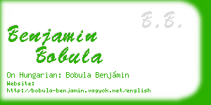 benjamin bobula business card